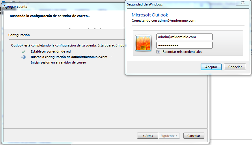 Configurar cuenta de correo Exchange Office 365 en Outlook 2013