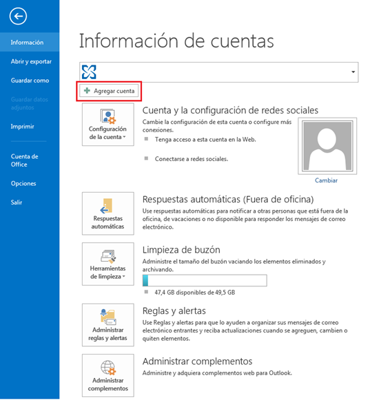 Cómo Configurar Tus Cuentas De Correo En Outlook 2013 2805